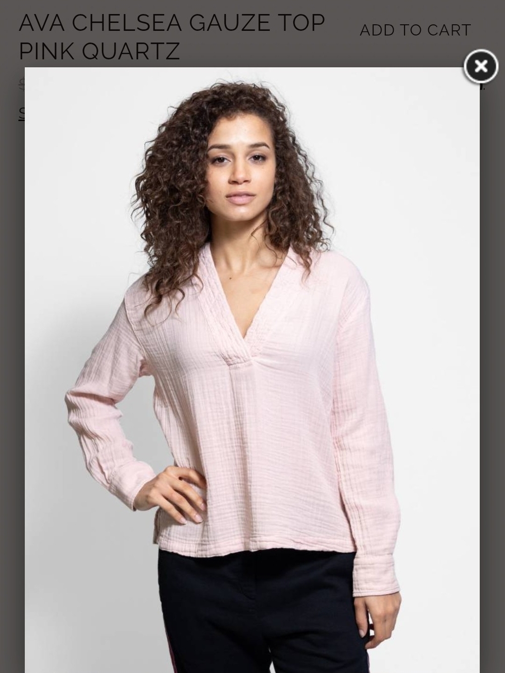 Xirena Ava Chelsea Gauze Top Pink Quartz